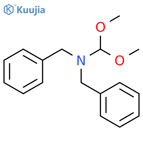 Benzenemethanamine, N-(dimethoxymethyl)-N-(phenylmethyl)- structure