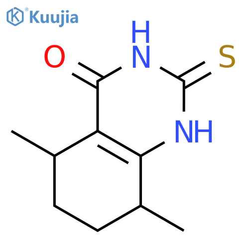 4(1H)-QUINAZOLINONE, 2,3,5,6,7,8-HEXAHYDRO-5,8-DIMETHYL-2-THIOXO- structure