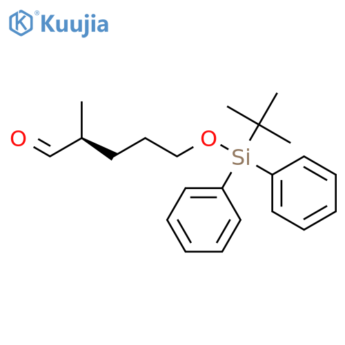 Pentanal, 5-[[(1,1-dimethylethyl)diphenylsilyl]oxy]-2-methyl-, (2S)- structure