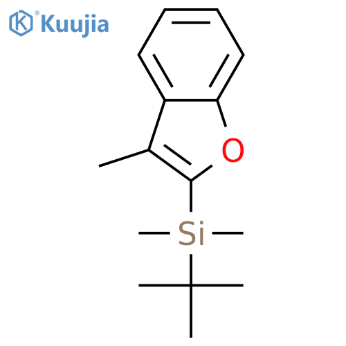 Silane, (1,1-dimethylethyl)dimethyl(3-methyl-2-benzofuranyl)- structure