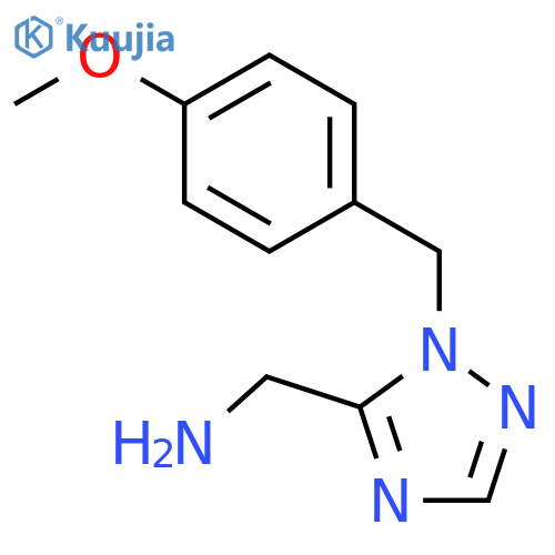 (1-(4-Methoxybenzyl)-1H-1,2,4-triazol-5-yl)methanamine structure