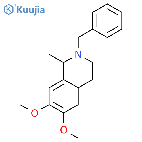 2-benzyl-6,7-dimethoxy-1-methyl-1,2,3,4-tetrahydroisoquinoline structure