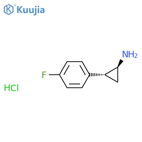 (1S,2R)-2-(4-Fluoro-phenyl)-cyclopropylamine hydrochloride structure