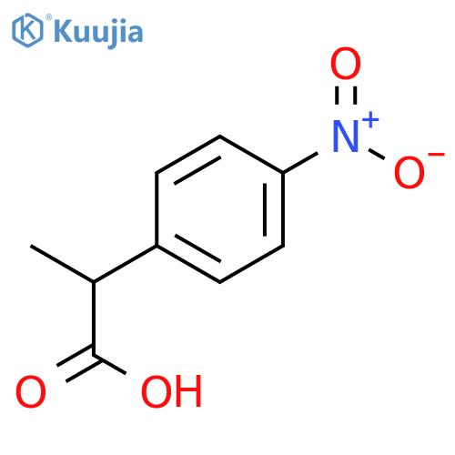 2-(4-Nitrophenyl)propionic acid structure