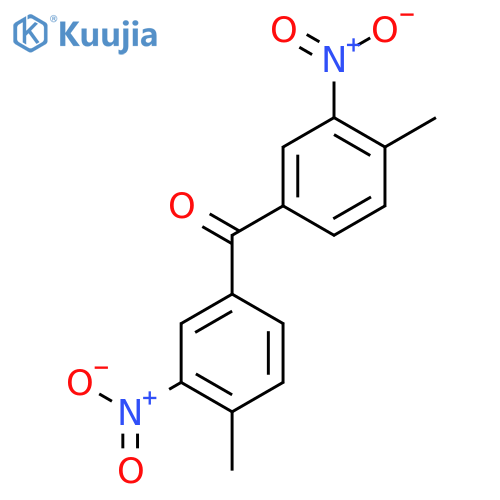 Bis(4-methyl-3-nitrophenyl)methanone structure