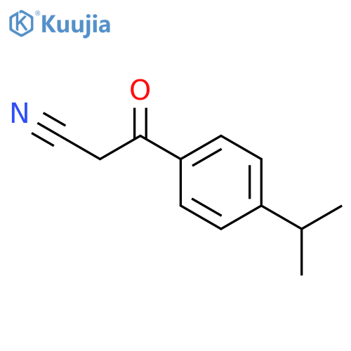 3-oxo-3-4-(propan-2-yl)phenylpropanenitrile structure