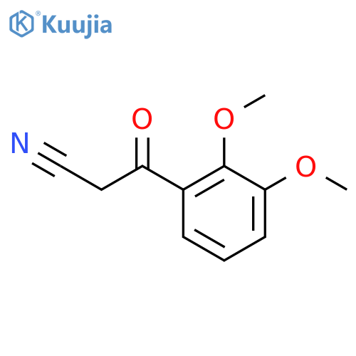 2,3-Dimethoxybenzoylacetonitrile structure