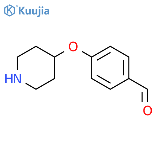 4-(piperidin-4-yloxy)benzaldehyde structure
