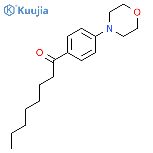1-Octanone, 1-[4-(4-morpholinyl)phenyl]- structure