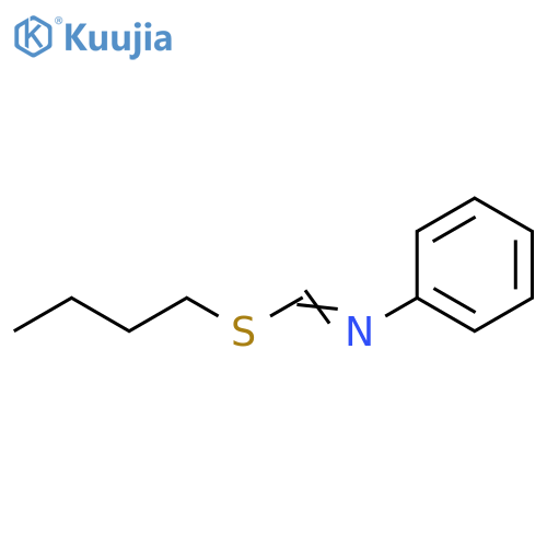 Methanimidothioic acid, N-phenyl-, butyl ester structure
