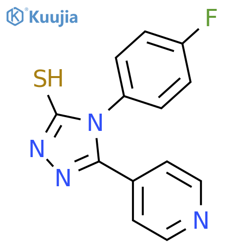 4-(4-Fluorophenyl)-5-(pyridin-4-yl)-4H-1,2,4-triazole-3-thiol structure