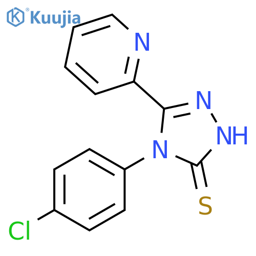 4-(4-chlorophenyl)-5-(pyridin-2-yl)-4H-1,2,4-triazole-3-thiol structure