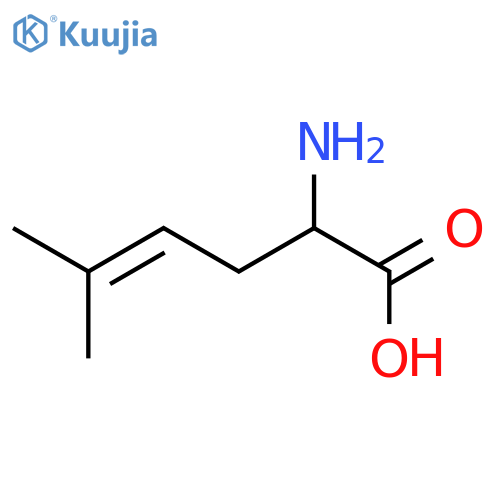 (2S)-2-amino-5-methylhex-4-enoic acid structure