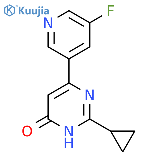 2-Cyclopropyl-6-(5-fluoropyridin-3-yl)pyrimidin-4-ol structure