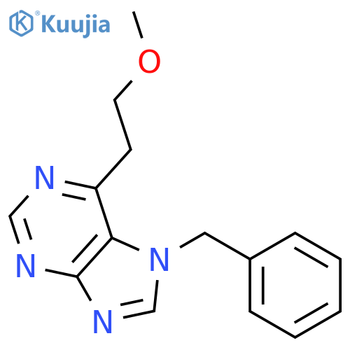 7H-Purine, 6-(2-methoxyethyl)-7-(phenylmethyl)- structure