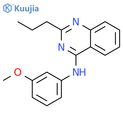 4-Quinazolinamine, N-(3-methoxyphenyl)-2-propyl- structure