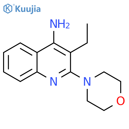 4-Quinolinamine, 3-ethyl-2-(4-morpholinyl)- structure