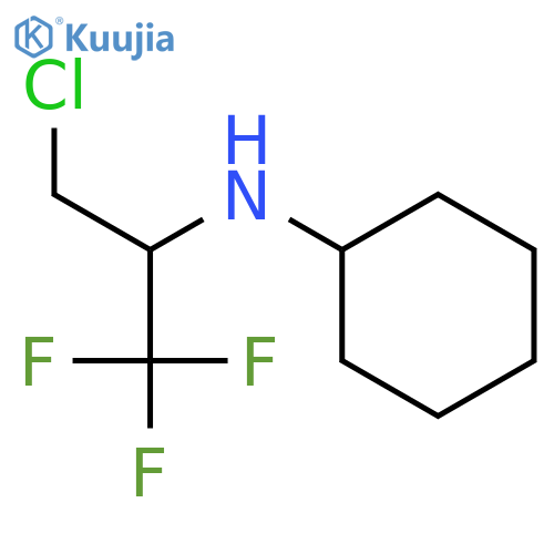 Cyclohexanamine, N-[1-(chloromethyl)-2,2,2-trifluoroethyl]- structure