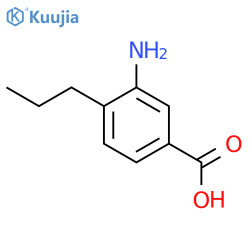 3-amino-4-propylbenzoic acid structure