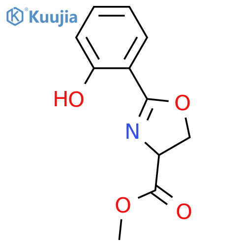 4,5-Dihydro-2-(2-hydroxyphenyl)-4-oxazolecarboxylic acid; (ξ)-form, Me ester structure
