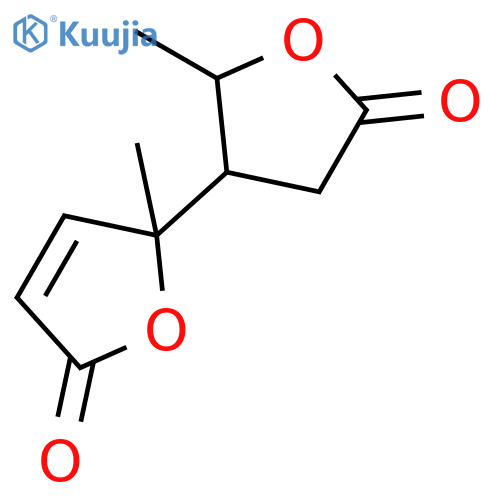 [2,3'-Bifuran]-5,5'(2H,2'H)-dione, 3',4'-dihydro-2,2'-dimethyl- structure