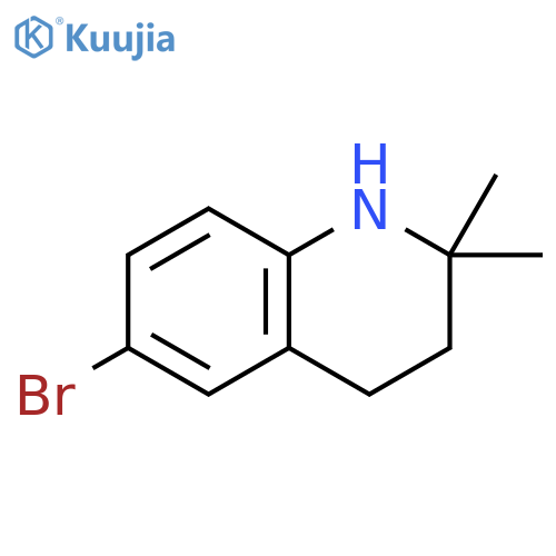 6-bromo-2,2-dimethyl-3,4-dihydro-1H-quinoline structure