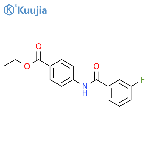 ethyl 4-[(3-fluorobenzoyl)amino]benzoate structure
