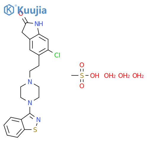 Ziprasidone mesylate structure