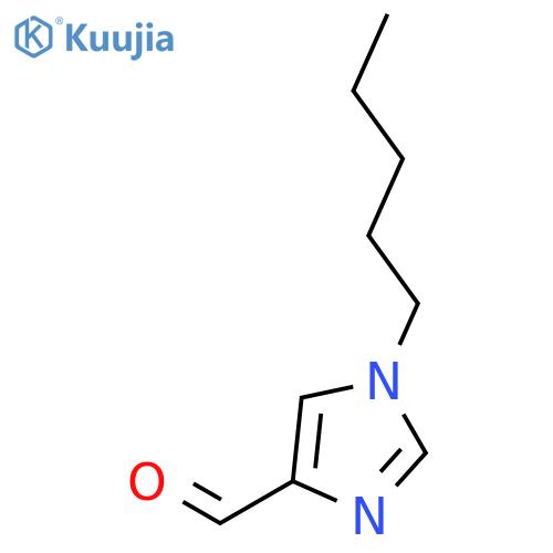 1H-Imidazole-4-carboxaldehyde, 1-pentyl- structure