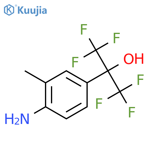 2-(4-Amino-3-methylphenyl)-1,1,1,3,3,3-hexafluoropropan-2-ol structure