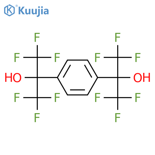 1,4-bis(2-Hydroxyhexafluoroisopropyl)benzene structure