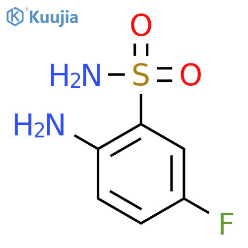 2-Amino-5-fluorobenzenesulphonamide structure