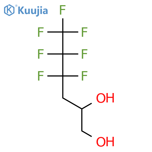4,4,5,5,6,6,6-HEPTAFLUOROHEXANE-1,2-DIOL structure