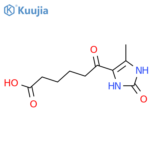 1H-Imidazole-4-hexanoicacid, 2,3-dihydro-5-methyl-e,2-dioxo- structure