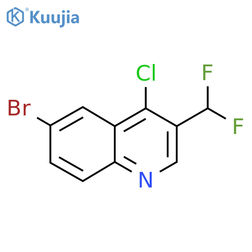 6-Bromo-4-chloro-3-(difluoromethyl)quinoline structure
