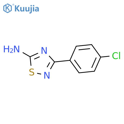 3-(4-Chlorophenyl)-1,2,4-thiadiazol-5-amine structure
