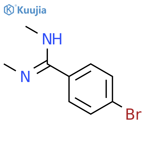 Benzenecarboximidamide, 4-bromo-N,N'-dimethyl- structure