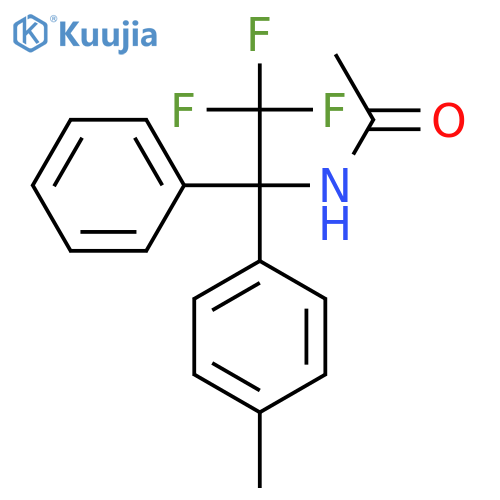 Acetamide, N-[2,2,2-trifluoro-1-(4-methylphenyl)-1-phenylethyl]- structure