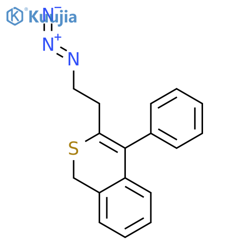 1H-2-Benzothiopyran, 3-(2-azidoethyl)-4-phenyl- structure