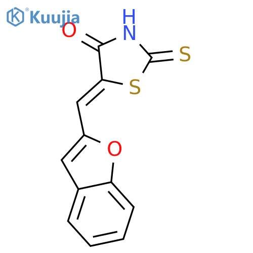 4-Thiazolidinone, 5-(2-benzofuranylmethylene)-2-thioxo- structure