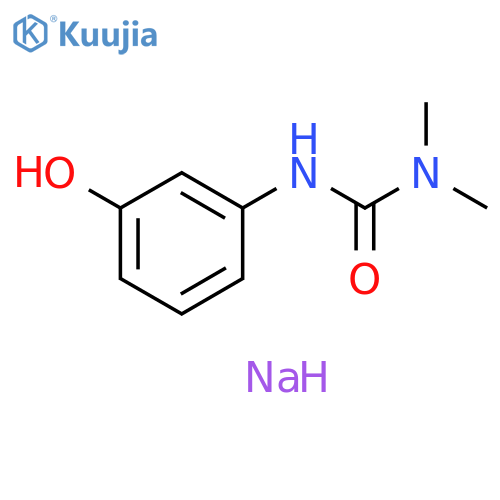 Urea, N'-(3-hydroxyphenyl)-N,N-dimethyl-, monosodium salt structure