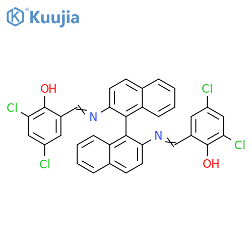 Phenol, 2,2'-[[1,1'-binaphthalene]-2,2'-diylbis(nitrilomethylidyne)]bis[4,6-dichloro- structure