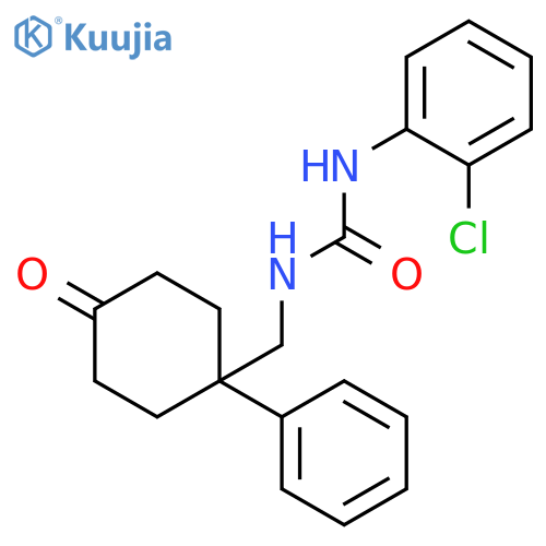 Urea, N-(2-chlorophenyl)-N'-[(4-oxo-1-phenylcyclohexyl)methyl]- structure
