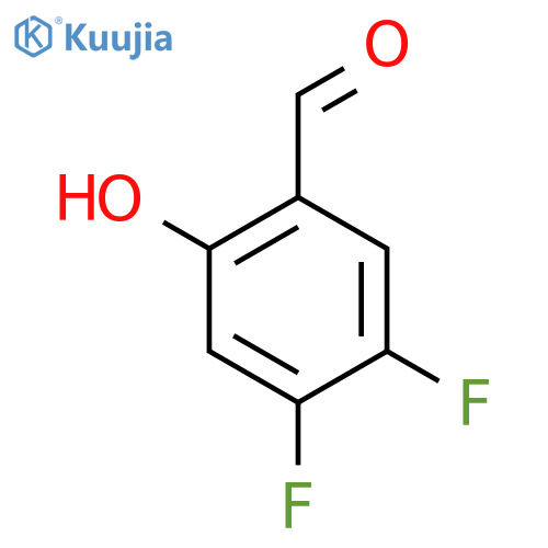 4,5-Difluoro-2-hydroxybenzaldehyde structure
