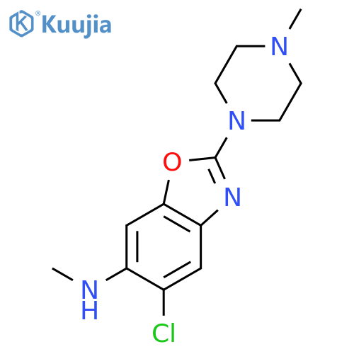 6-Benzoxazolamine, 5-chloro-N-methyl-2-(4-methyl-1-piperazinyl)- structure