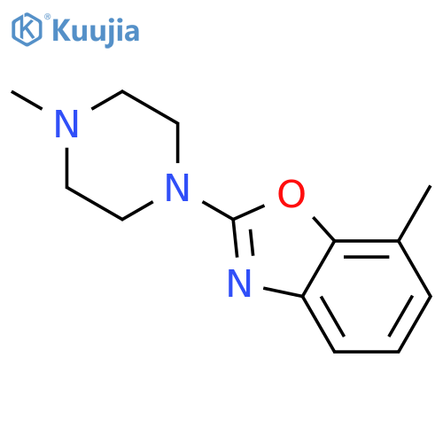 Benzoxazole, 7-methyl-2-(4-methyl-1-piperazinyl)- structure