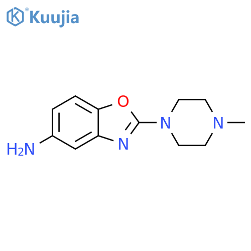 2-(4-methyl-1-piperazinyl)-5-Benzoxazolamine structure
