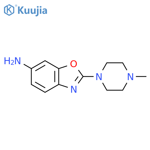 6-Benzoxazolamine, 2-(4-methyl-1-piperazinyl)- structure