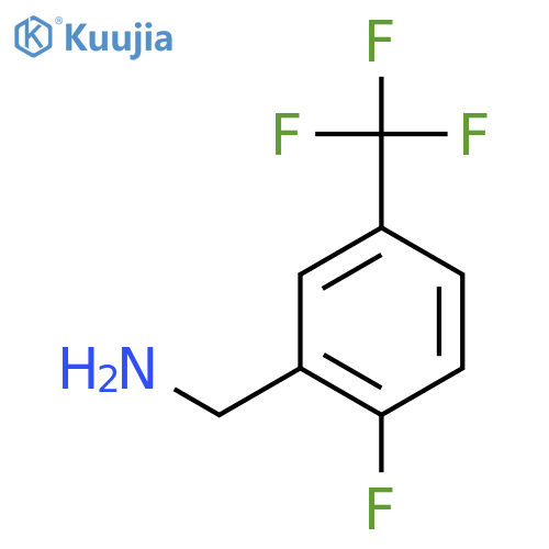 1-[2-fluoro-5-(trifluoromethyl)phenyl]methanamine structure