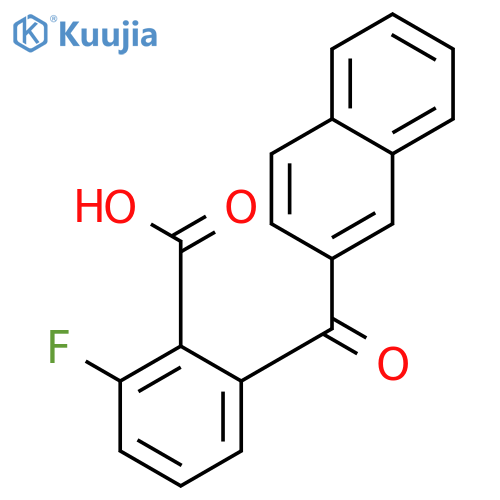 2-fluoro-6-(naphthalen-2-ylcarbonyl)benzoic acid structure
